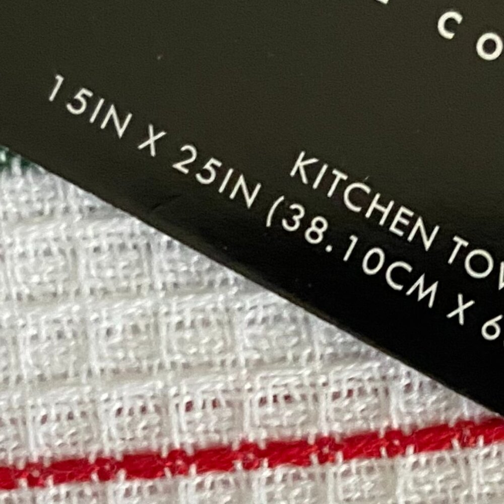 3 PC KITCHEN TOWEL 15" X 25" SEE ATTACHED TAGS - Picture 2 of 4